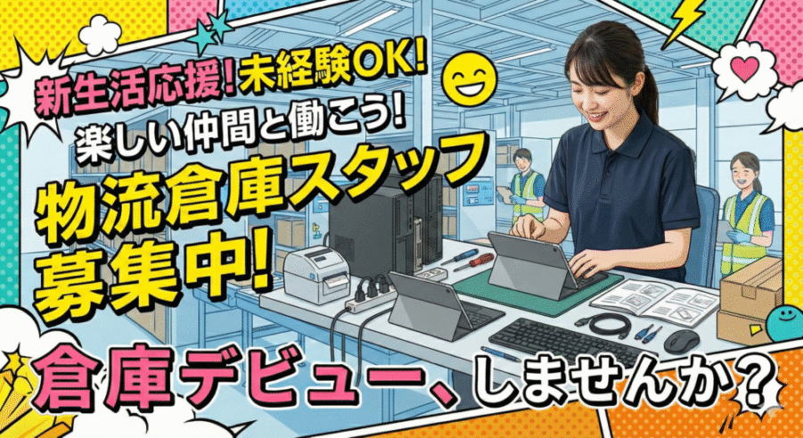 【高時給】タブレット等の簡単設定作業